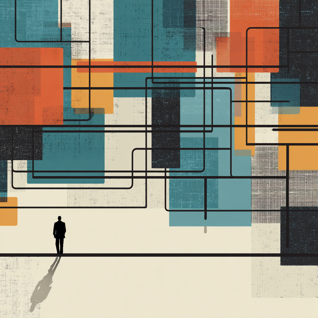 The gap between an organization's strategy and execution, the layer a Strategic Architect designs